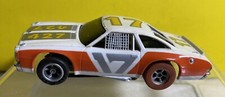 Aurora Vintage Chevy Chevelle 427 Stocker 17 White W/Orange HO Slot Car Runs  