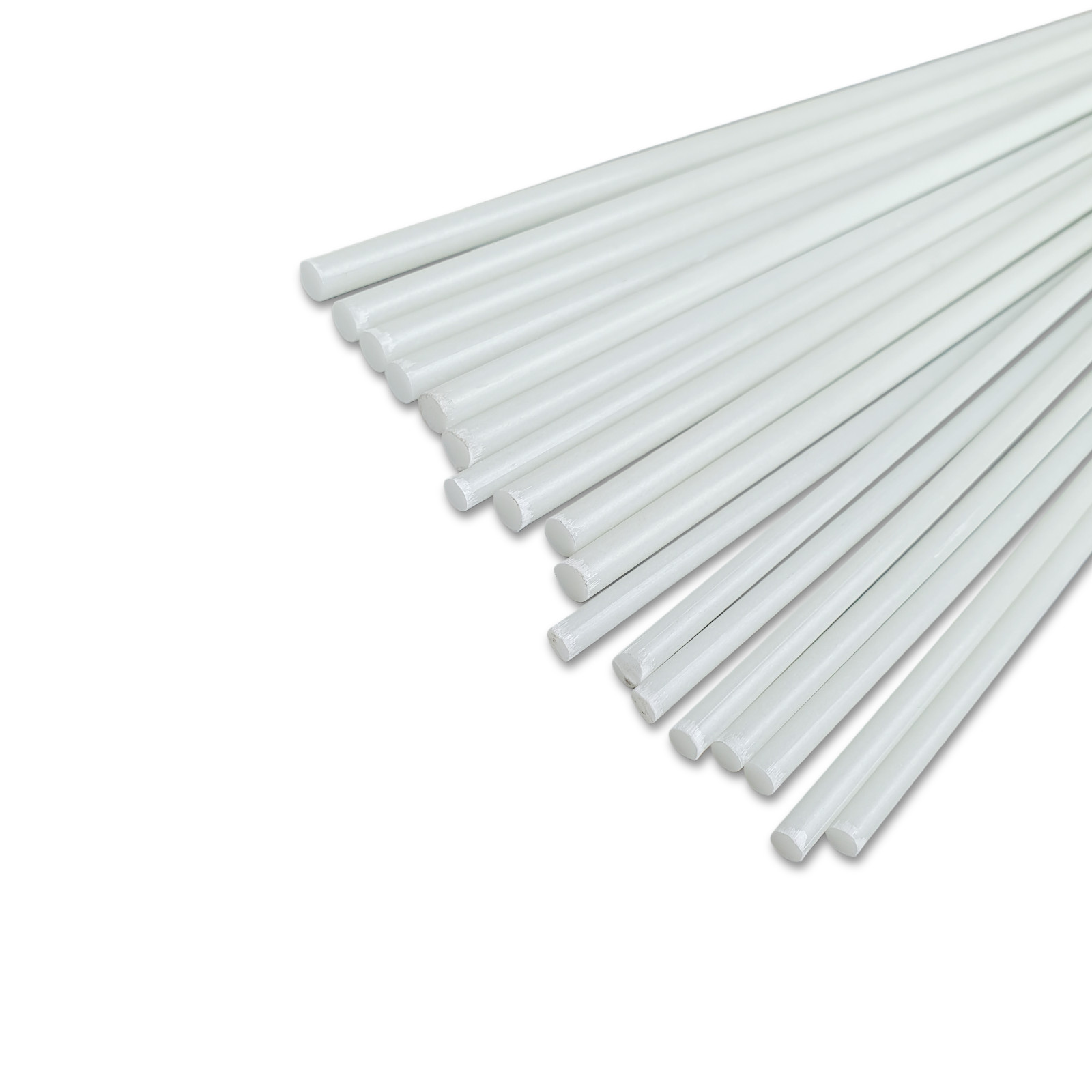 Fibreglass Round Rod Glass Fibre Solid Rod Polyester Resin Rod Round, Ø 2.5-55mm Length 0.5-2m