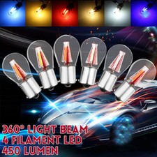 4X BAU15S PY21W COB LED luz trasera coche intermitente bombilla lámpara luz de freno 12V-24V