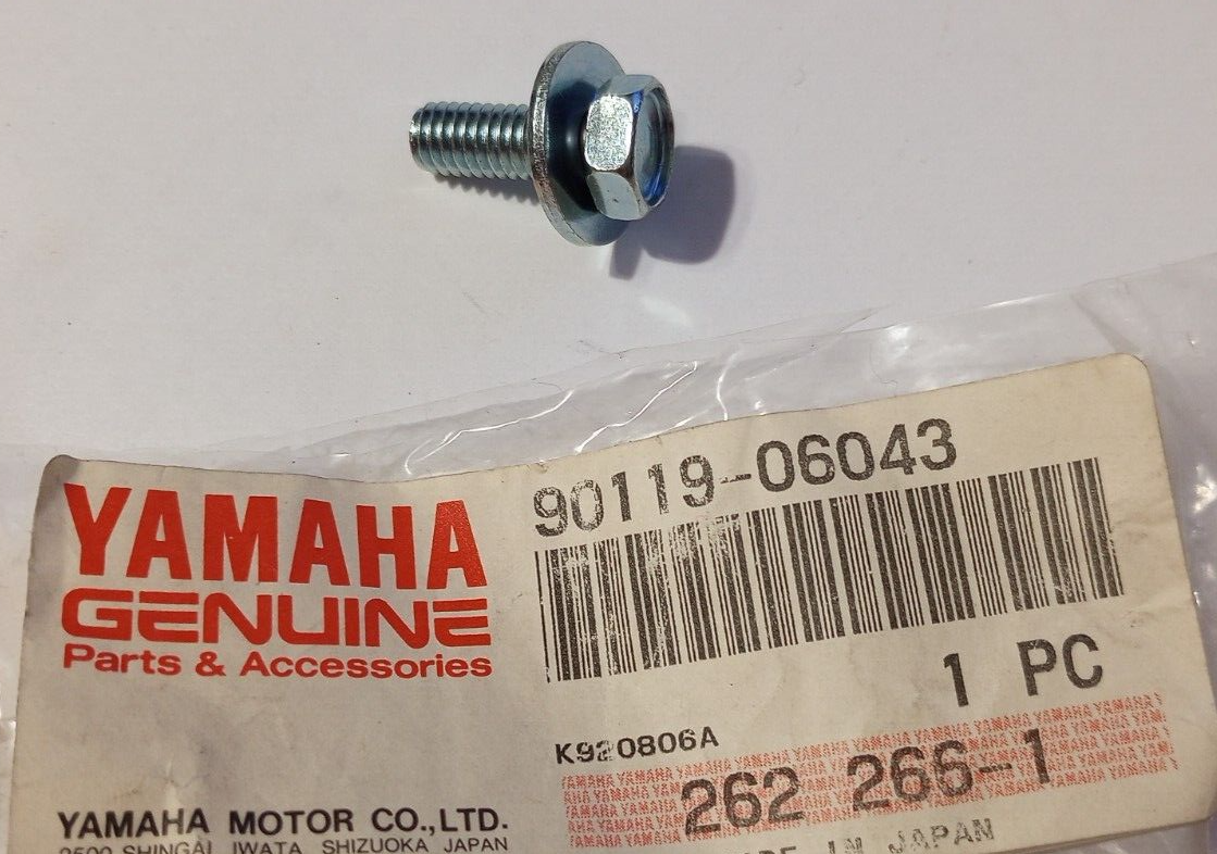 Yamaha YFM350, YFM400, YFM660 Bolt With Washer NOS 90119-06043 (L