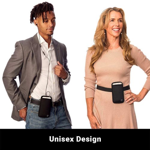 SYB Phone Pouch, Cell Phone EMF Protection Sleeve for Phones up to 3.25" Wide - Picture 3 of 22