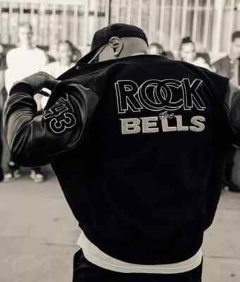 Rock The Bells LL COOL J Black Letterman Varsity Jacket Hip Hop