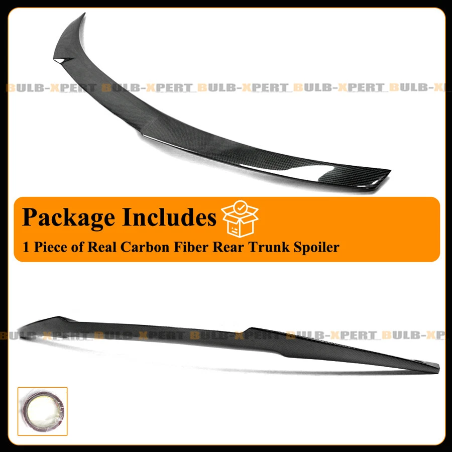 For 2007-2013 BMW E82 125i 135i 1M M4 Style Real Carbon Fiber Trunk Spoiler Wing - Image 4 of 4