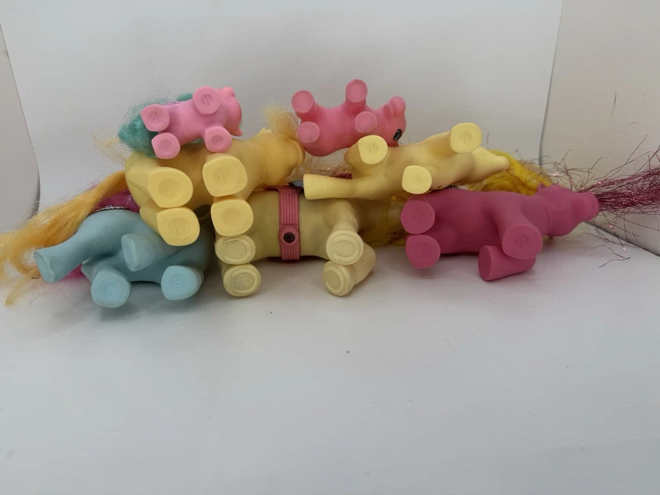 My Little Pony MLP G1 Lote Princesa Bushwoolie Pie Plano Flor Soma Elefante Foto 4 de 4