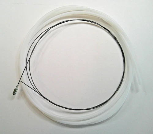 HOOD RELEASE CABLE AND SLEEVE VOLKSWAGEN T1 BUG SUPER BEETLE T2 BUS KG - Picture 1 of 4