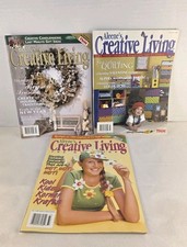 Vintage Aleene's Creative Living Magazine Lot Of 3- 1990s Crafting Sewing Hobby