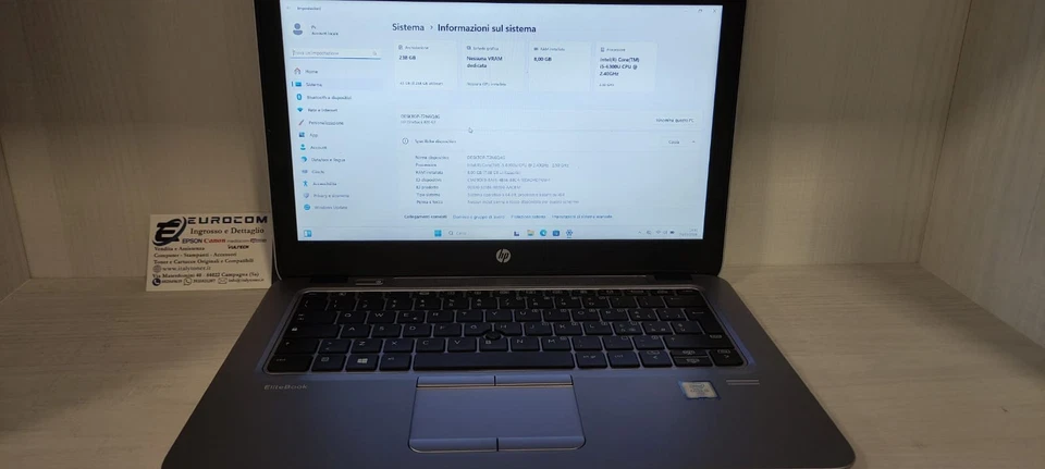 HP EliteBook 820 G3 · i5-6300 · 8GB · 240GB, foto 1 di 3