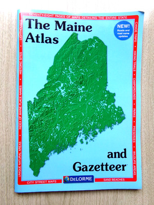 2007 The Maine Atlas and Gazetteer 11'' x 15.5'' DeLorme Topo Maps Lighthouses