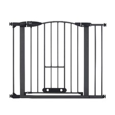 North States MyPet Wide Metal Deco EasyPass Pet Gate, Expands to 40.5" Wide