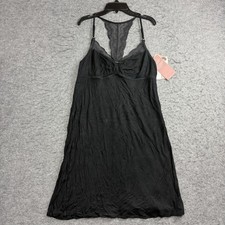 Cache Coeur Serenity Maternity Nursing Chemise Womens Small, Black Lace Gown