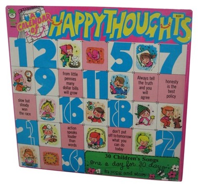 Peter Pan A Calendar of Happy Thoughts 30 Children Songs (1970) Vinyl Record #82