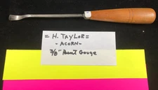 3/8" Henry Taylor Bent Spoon Gouge Carving Chisel