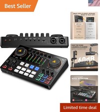 Podcast Equipment Bundle: Audio Interface mixer with Dual XLR Input for Podca...
