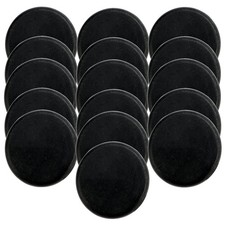 16 Pack 3.15 Inch Basalt Massage Stones, Large Massage Hot Round Stones, Blac...