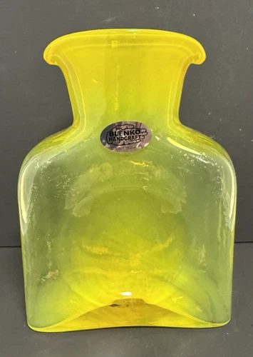 Blenko Glass MINI Water Bottle 384 - Lemonade