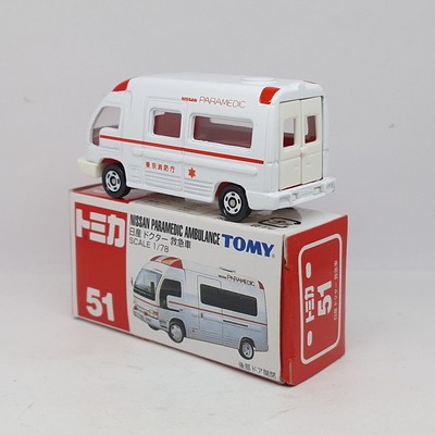 TOMICA 51 NISSAN PARAMEDIC AMBULANCE 1/78 TOMY DIECAST CAR New | eBay