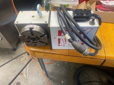 Used Haas HRT 160 17 Pin (Brush Style) 4th Axis Rotary Table w Conversion box