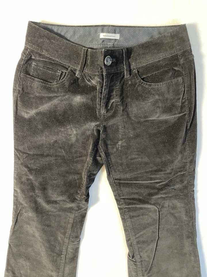 Banana Republic Pantalones Negros Mujer 6 LARGO 36" ENTREPIERNA Cápsula Armario Alto Foto 4 de 4