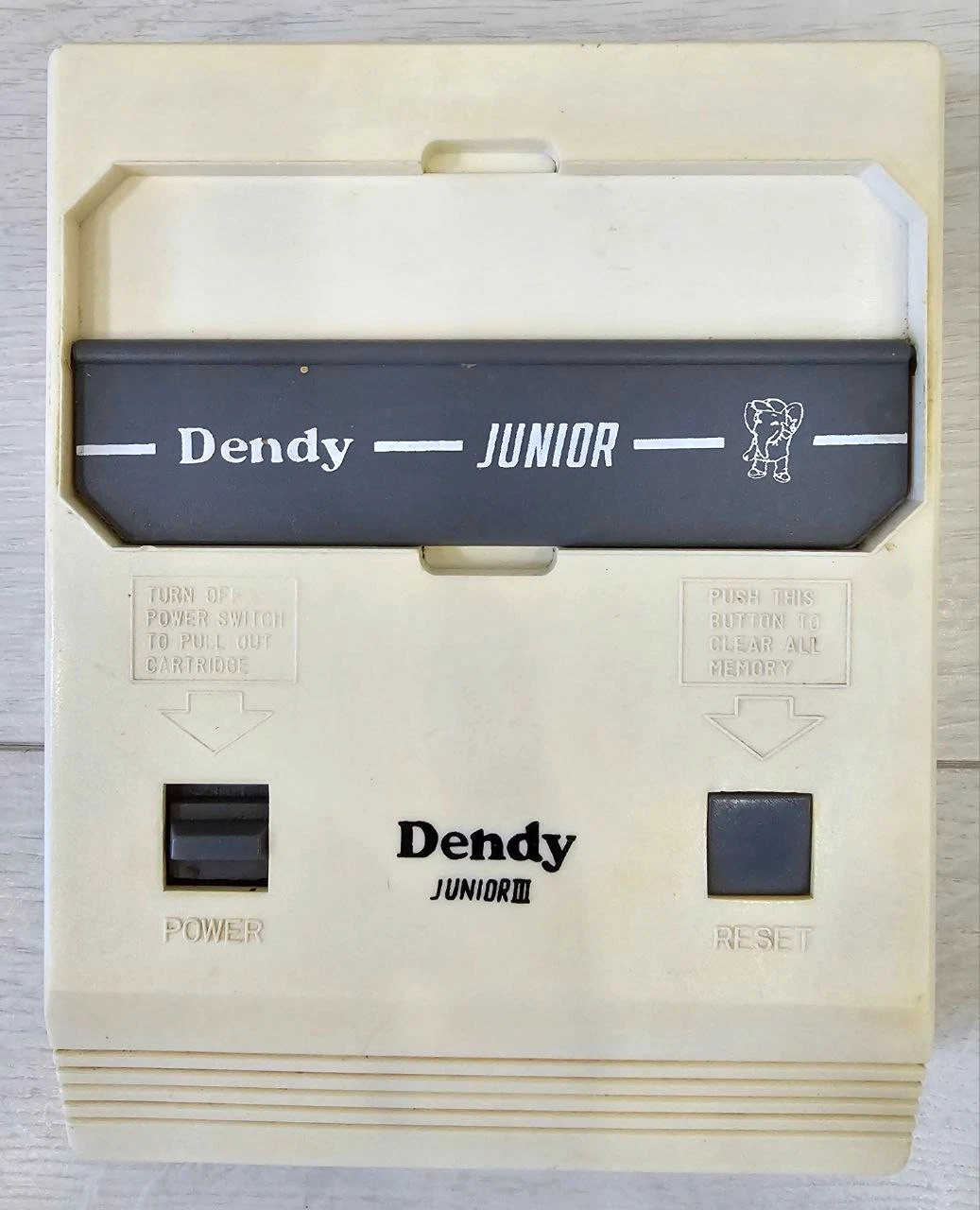 Retro Game Console 8 bit Dendy Junior III Vintage 1990 as is for parts or repair