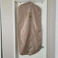 Authentic Burberry Travel Garment Bag with Logo Golden Nylon Pre-Owned (Defect)