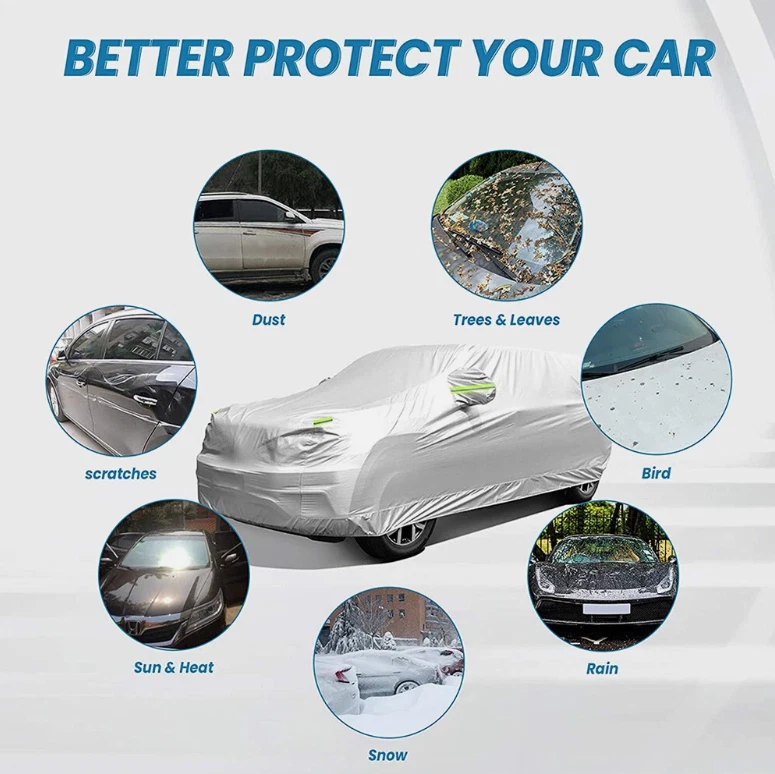 For Subaru Impreza WRX STI Full Car Cover Outdoor Sun Rain Snow Dust Waterproof Foto 4 de 4