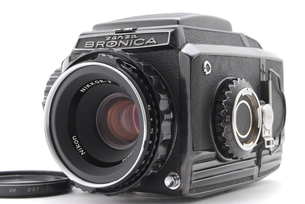 Near Mint】Zenza Bronica S2 Camera 6x6 Black w/Nikkor-P 75mm
