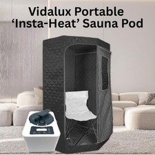 Portable Sauna Pod - Vidalux 3L Capacity - Instant Heat