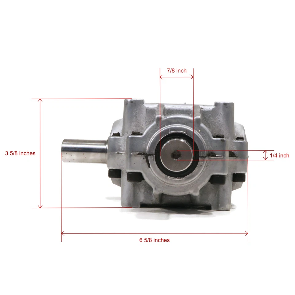 原始设备制造商蚱蜢 390026 直角 0.875 CCW 高级割草机甲板 高清齿轮箱 — 第 3/4 张图片