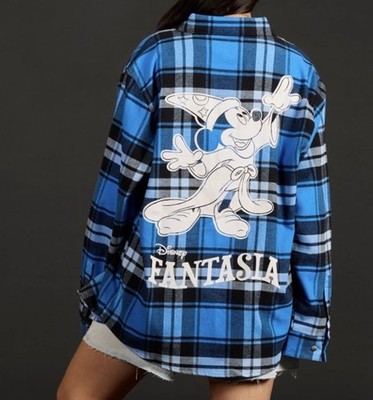 2025 Cakeworthy Disney Fantasia The Sorcerer's Apprentice Flannel Shirt L XL NEW
