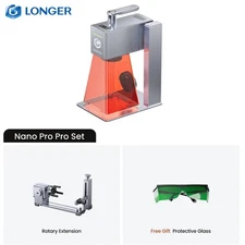 Longer Nano Pro 12W Portable Laser Engraving Machine with Rotary Extension NEW