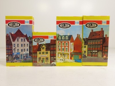 Heljan HO Vintage Building Kits B461,462,464,465 Stores & Bar NIB 12526 