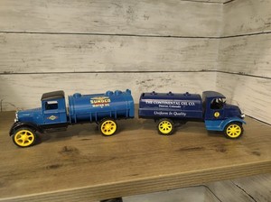 Conoco Gas Oil Advertising Bank Truck Die Cast ERTL Hawkeye American Classic Mac