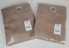 RYB HOME Blackout 2 Panel Curtains Cappuccino Brown Silver Grommets 60 x 120