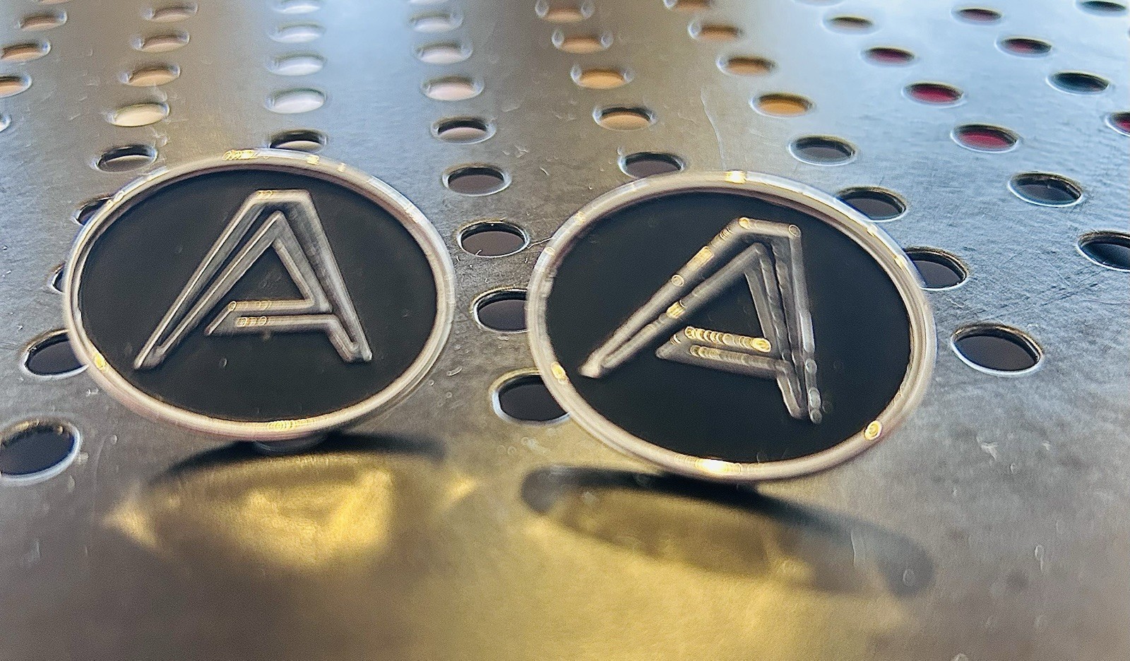 Initial A Cufflinks vintage Monogram Cuff Links H… - image 5