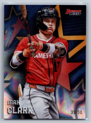 2025 Bowman's Best MLB All-Star Futures Game Max Clark Lava Refractor 39/50