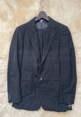 Ensemble costume rayé laine Giorgio Armani Collezioni gris Italie 50 L - Photo 1/4