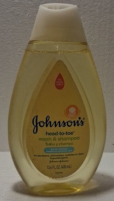 1-Johnson's Head to Toe Baby Shampoo and Body Wash Gentle Cleansing 13.6 Fl. Oz