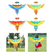 Kids Bird Costume Set and Mask Parrot Wings Cape for Children's Day Role Play
