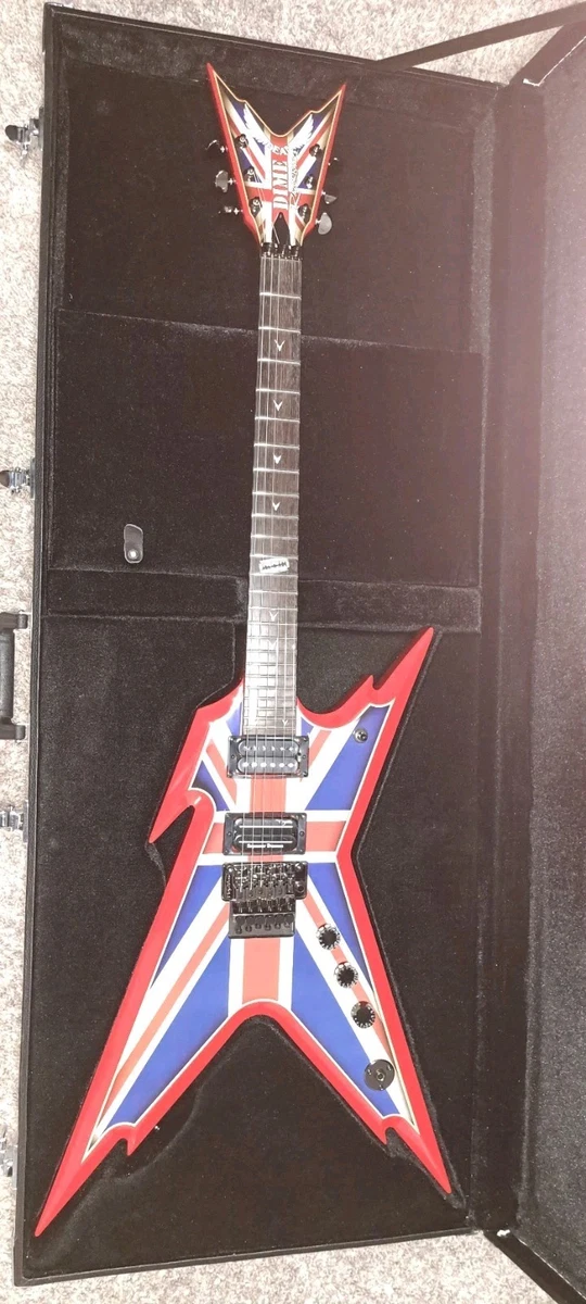 Rare Dean Dime Razorback Union Jack 6-String Guitar