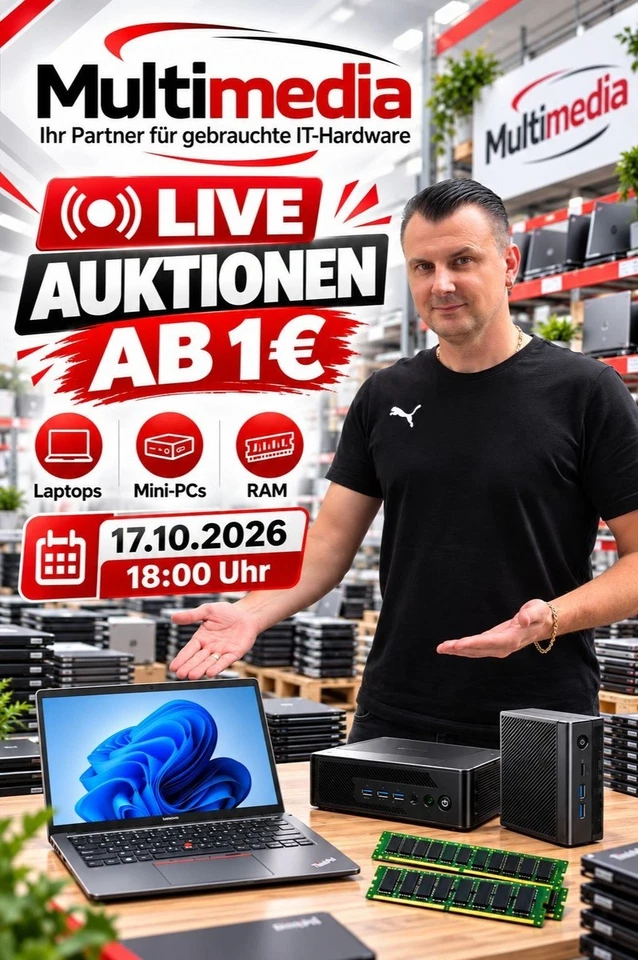 🔥 Laptops, Mini-PCs & PCs ab 1 € | Multimedia Live-Premiere
