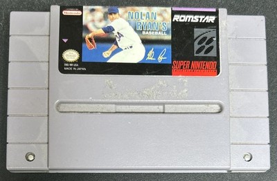 Nolan Ryan Baseball Super Nintendo NES SNS-006 Video Game Made In Japan 1991 Use