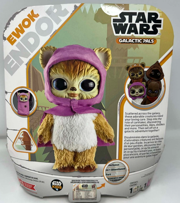 Star Wars Galactic Pals Endor Ewok Plush Figure with Satchel