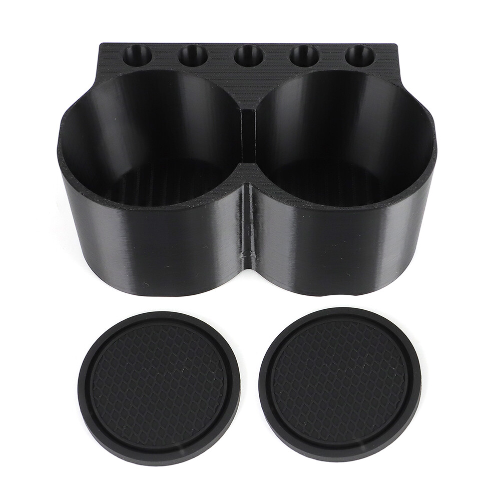 Genuine Nissan Infiniti Center Console Cup Holder Insert – Black Plastic, 68431-1CA0A, For QX70 / FX50 / FX37