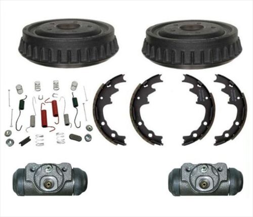 Rear Brake Drums Shoes Wheel Cylinders Kit For Ford Ranger Bronco II w/ 9" Drums - Foto 1 di 7
