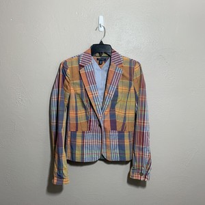 tommy hilfiger plaid blazer