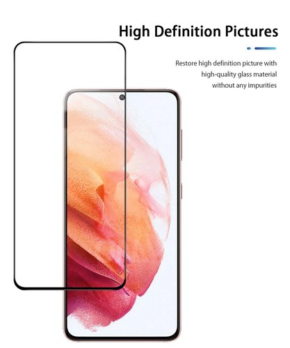 Protezione schermo vetro temperato compatibile impronte digitali colla completa per Samsung S21 - Foto 5 di 12
