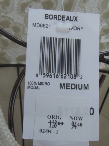 NEW - Bordeaux Ivory Crochet Floral Blouse Top Size M Medium NWT $118 - Picture 6 of 7