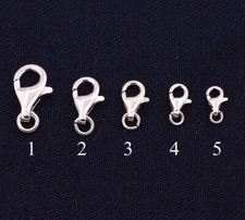 Massiv Echt Sterlingsilber Hummer Klaue Schließe Schloss Kette,Armband,Kette Etc