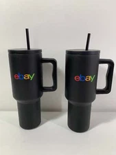 2 - eBay Branded 40 oz Stanley-Style Stainless Steel Tumbler Insulated Mug