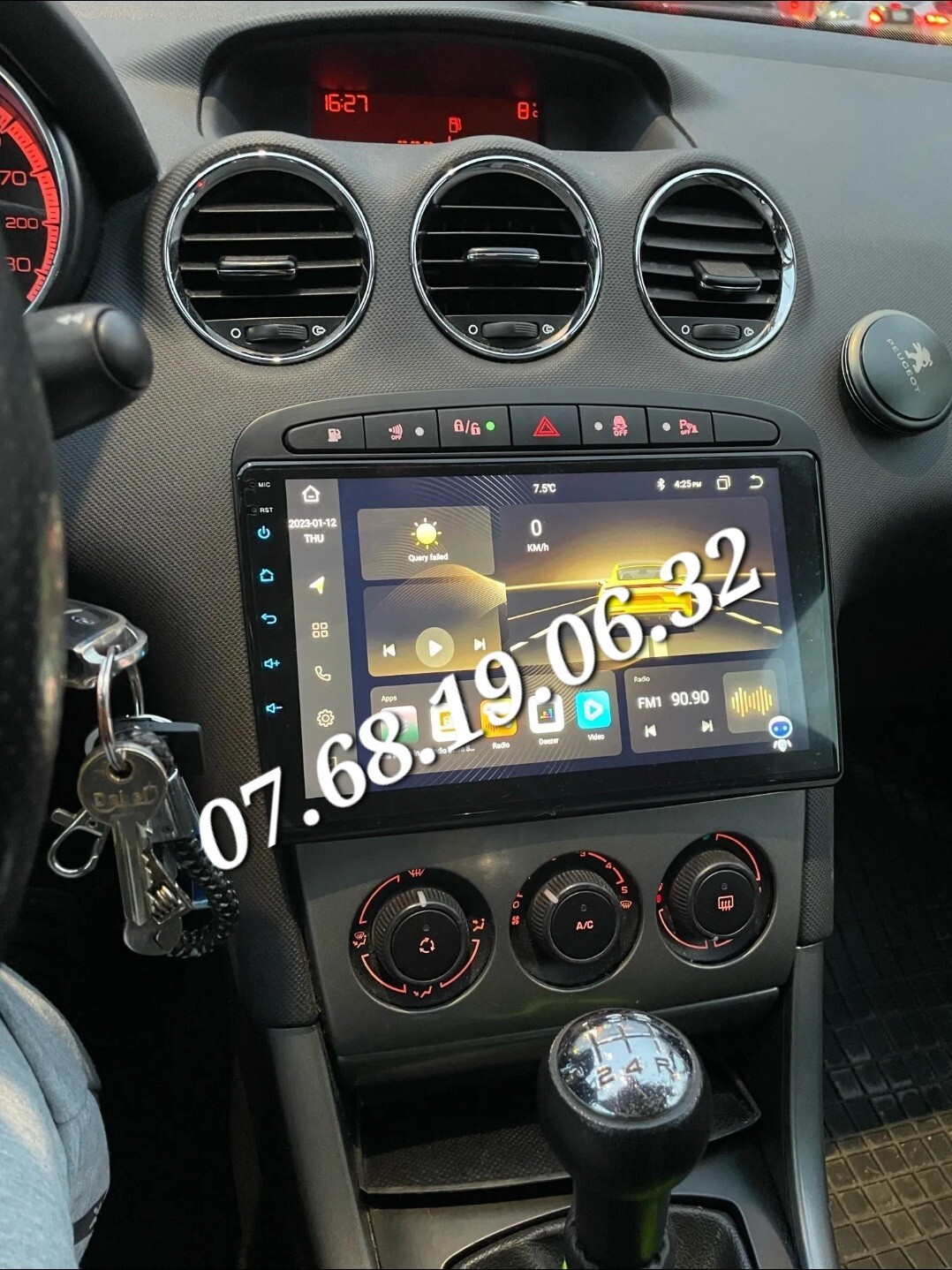 Écran CarPlay Peugeot 308 autoradio sans fil Android pour voyager connecté en famille